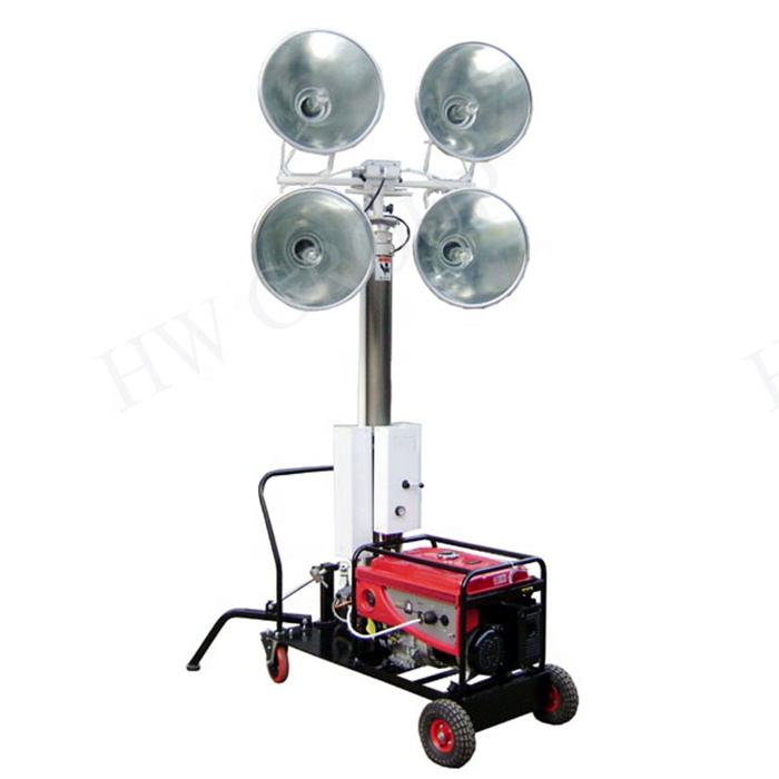 Light tower  Mobile vehicle-mounted diesel electric light tower