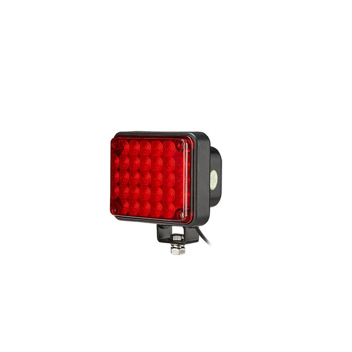 SENKEN 12V/24V Red Blue Bright Strobe LED Police Square Front Motorcycle Warning Light