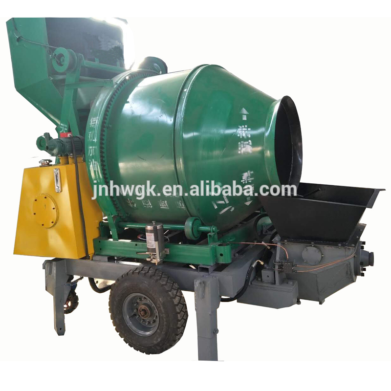 Portable concrete mixer and pump