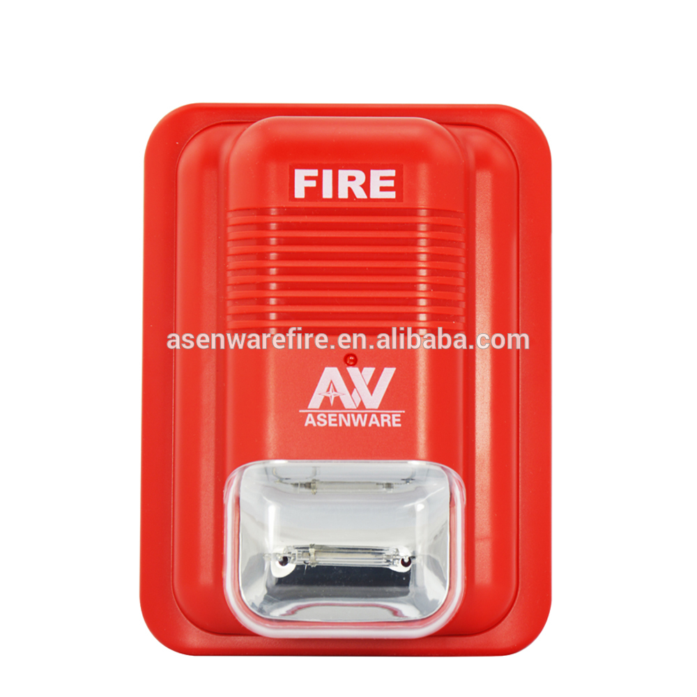 Asenware strobe siren for conventional fire alarm system