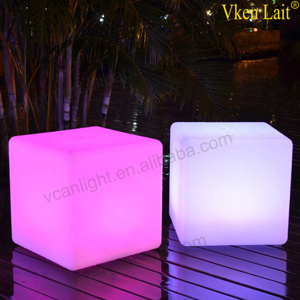 16 colour light flashing ways waterproof led cube furniture