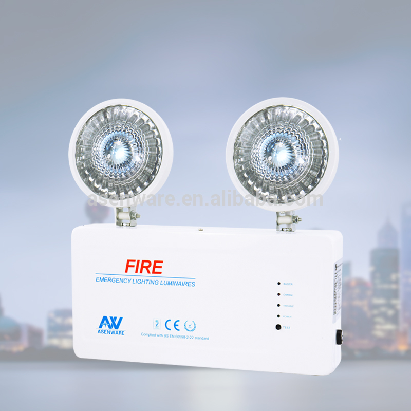 Twin head Ceiling Mounted Emergency Light support OEM, ODM service