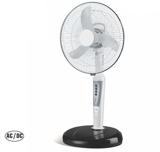 Rechargeable battery operated fan