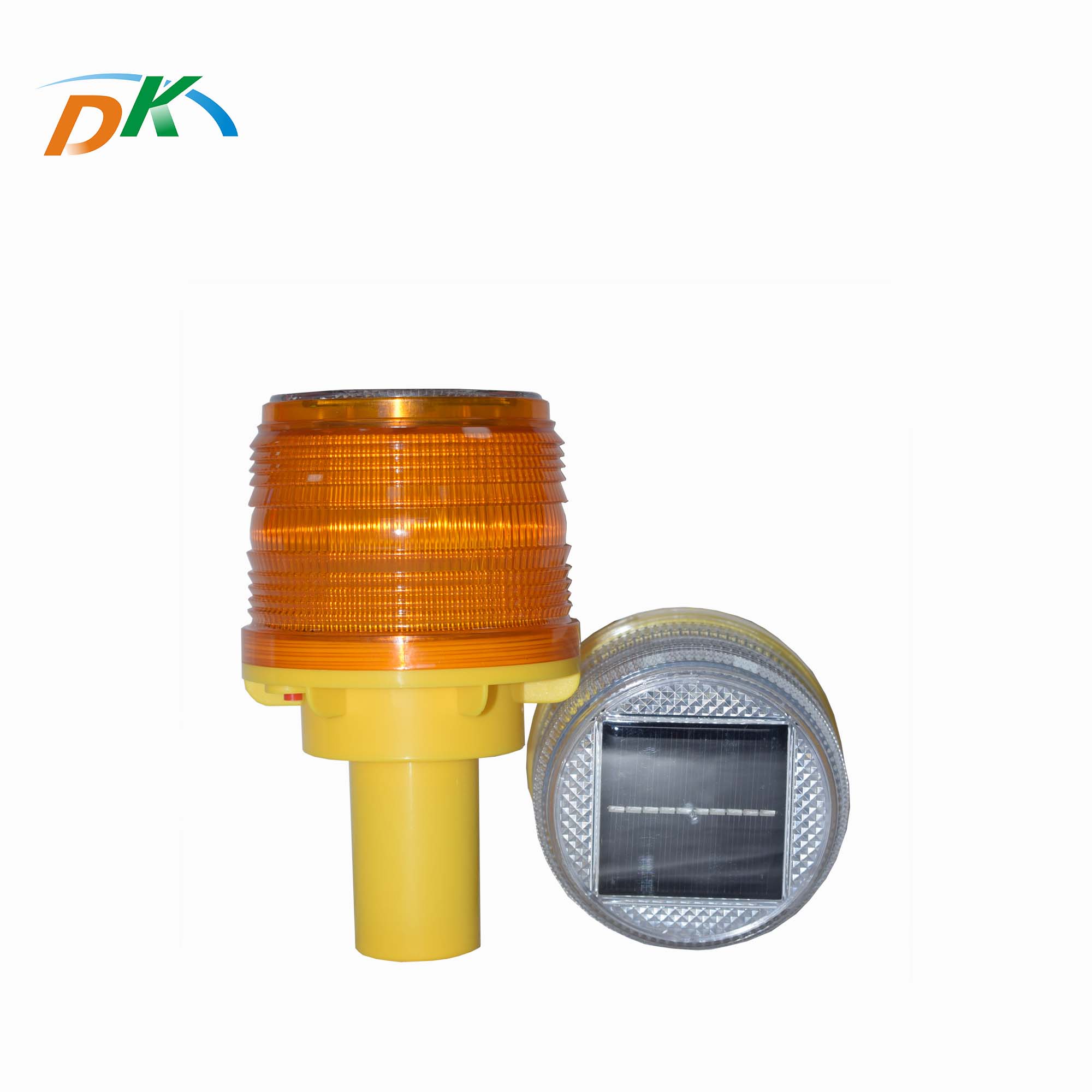 DK LED Solar Charging LED Flashing Traffic Safety Beacon Warning Cone Light