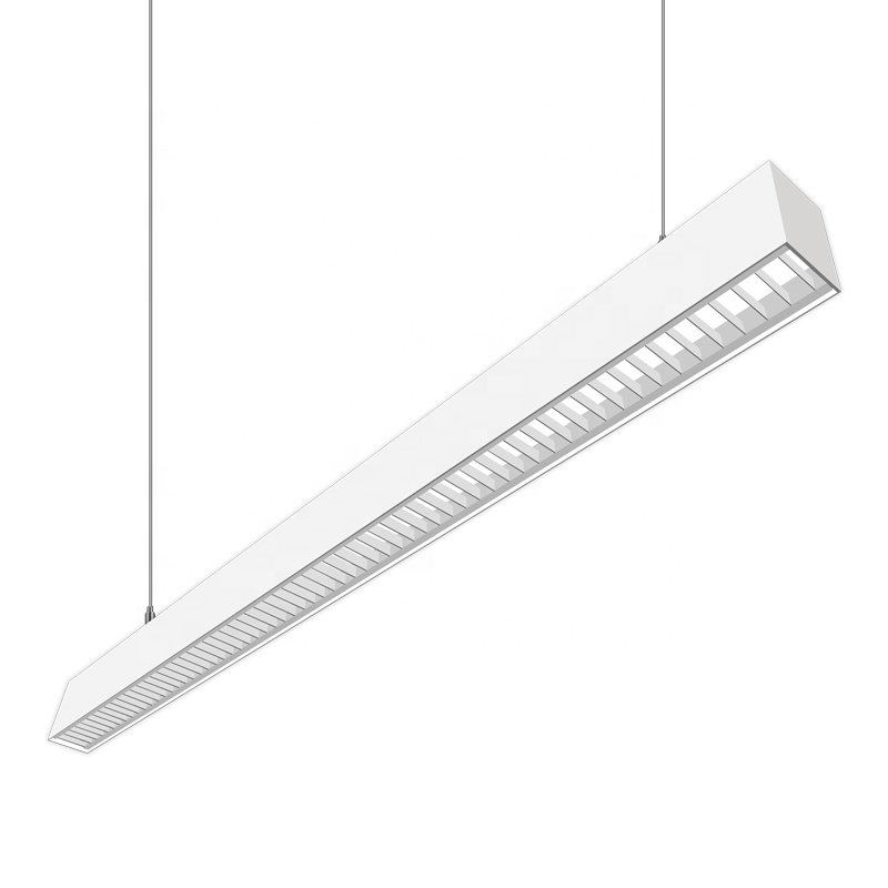 modern simple design 4ft 38w 0-10v dimmable linkable suspended led linear office light