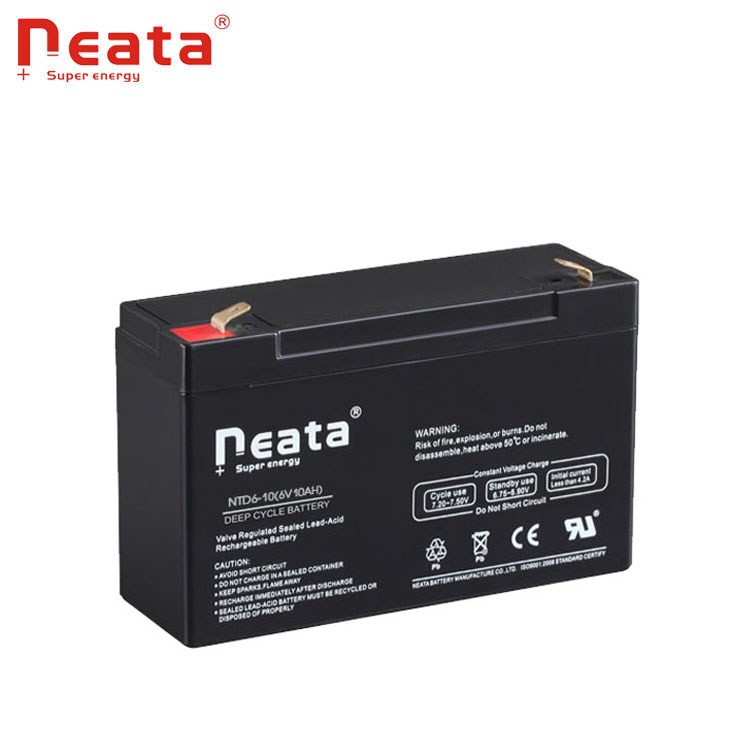 10ah 6v voltage rechargeable sealed lead acid battery