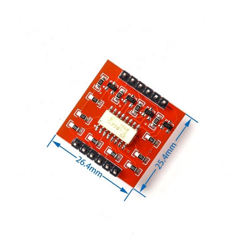 TLP281 4 CH 4-Channel Opto-isolator IC Module Expansion Board High And Low Level Optocoupler Isolation 4 Channel