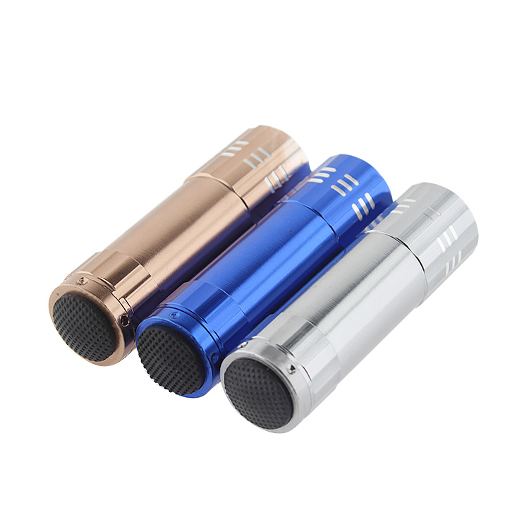 Mini Aluminum LED Flashlight with Lanyard Batteries Included