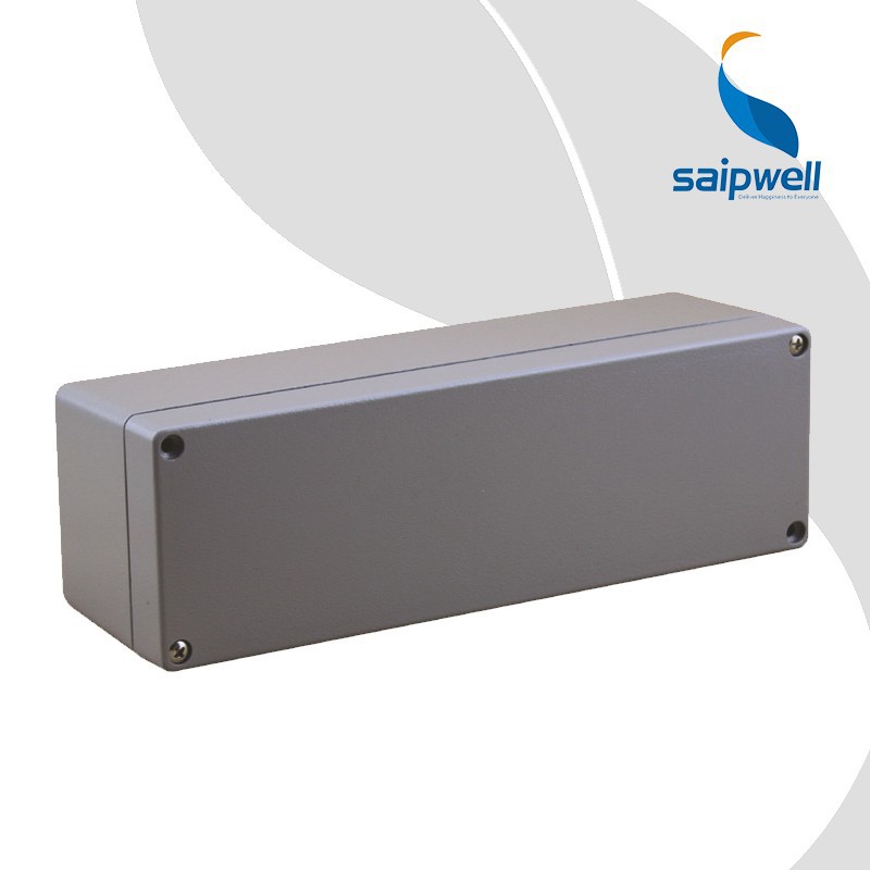 SAIP/SAIPWELL 250mm x 80mm x 80mm Aluminum Enclosure Case DIY Junction Box Black