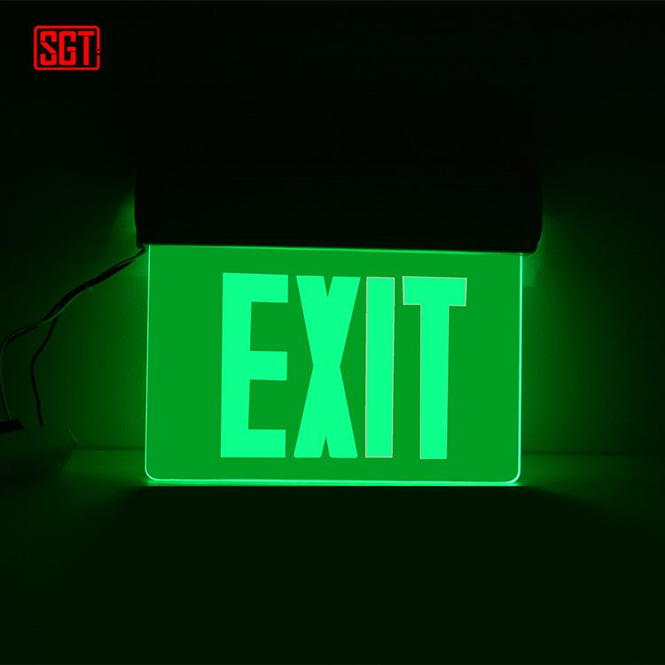 High quality led emergency light wall mounted emergency exit sign light