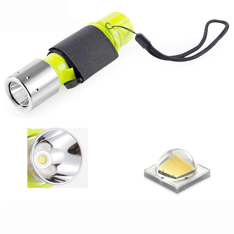 Long range beem waterproof diving powerful led flashlight for swimming