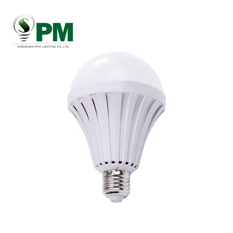 Cost-effective emergency led light bulb e27 7w energy saving rechargeable battery ledsmd2835/5730 for night market led bulbs