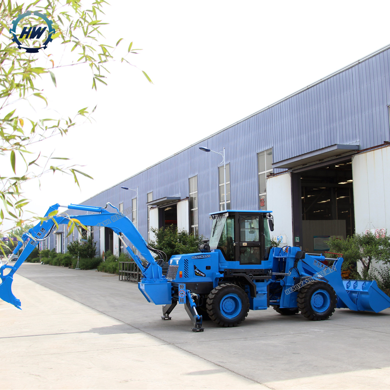 Factory customized Wheel loader with backhoe bucket for sell