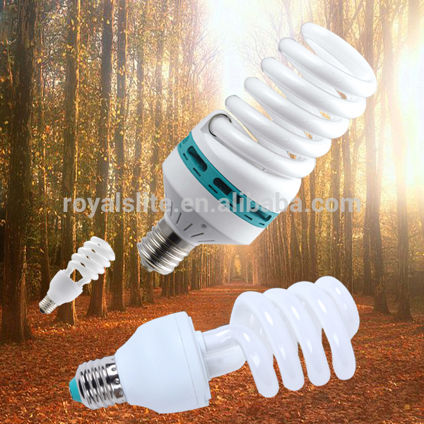 10000h Tri-phosphor Stock price Half Spiral crystal Glass Energy Saving Light saver lamp bulbs