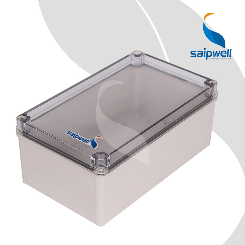 SAIPWELL Y DS-AT-1525 150*250*100 IP66 ABS Clear Transparent Cover Din Rail Mounting Electrical Distribution Box