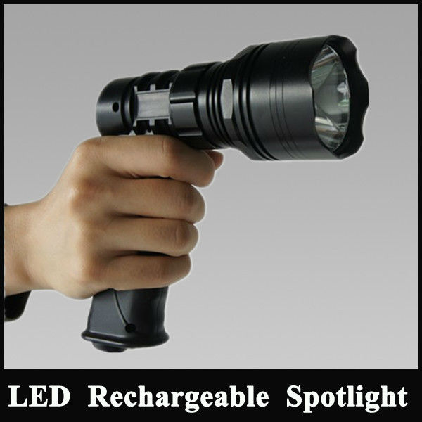 Cree hunting light kit Rechargeable led flashlight 3.7v lithium handheld spotlight