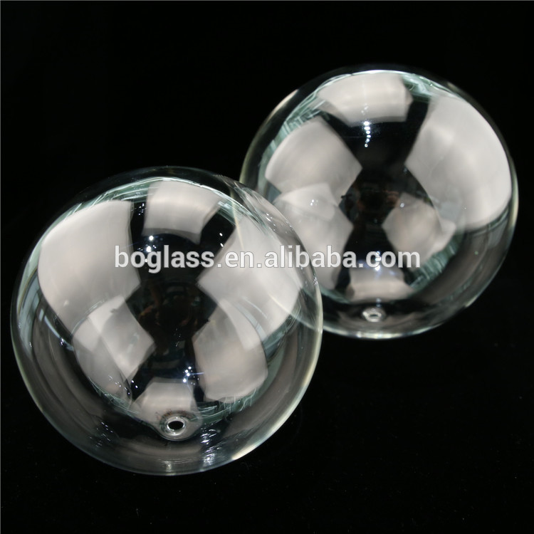 clear glass christmas baubles /sphere /balls ornaments