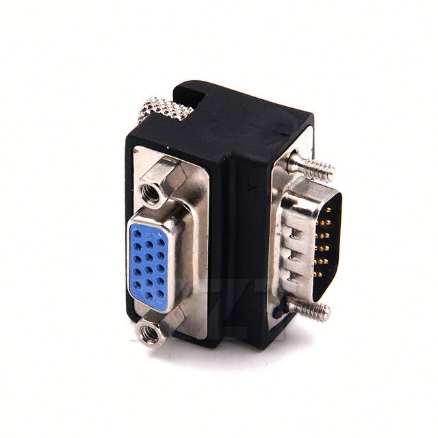 90 Degree Down Right Angled VGA SVGA Male To VGA 15Pin Female Monitor Adapter for PC Laptop TV
