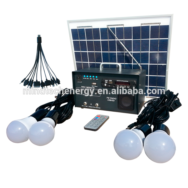 FM radio mini 10w solar energy system for home appliances