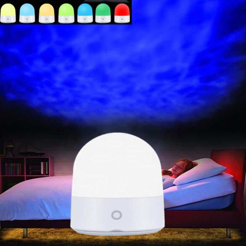 2018 Hot Selling LED Baby Kid Night Light 7 Colors Flashing USB Chargeable Cute Design Global Shape Silicone Night Lamp