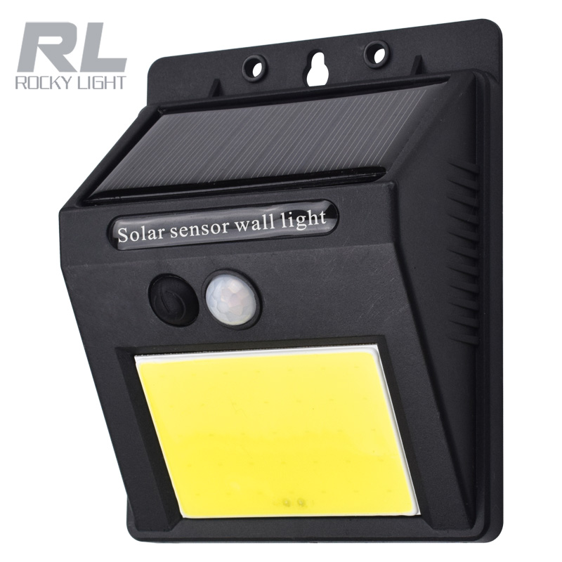 RL Motion Solar Outdoor Sensor Wall Light COB 0.65W