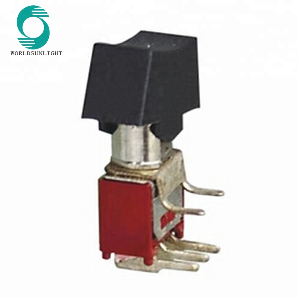 SRLS-103-C3H On-Off-On H type bent terminal red sub-mini Toggle Switch