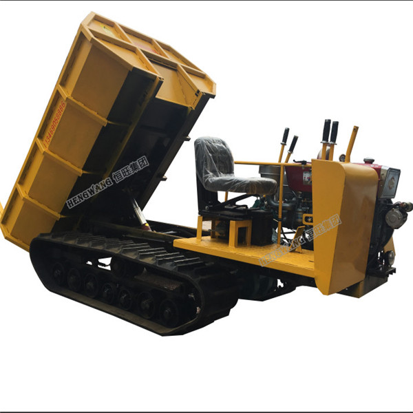 Mini rubber track carrier transporter dumper truck
