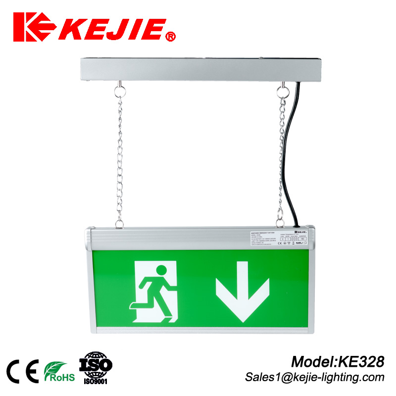 kejie IP20 high lumen output auto- testing led emergency exit lighting with CE
