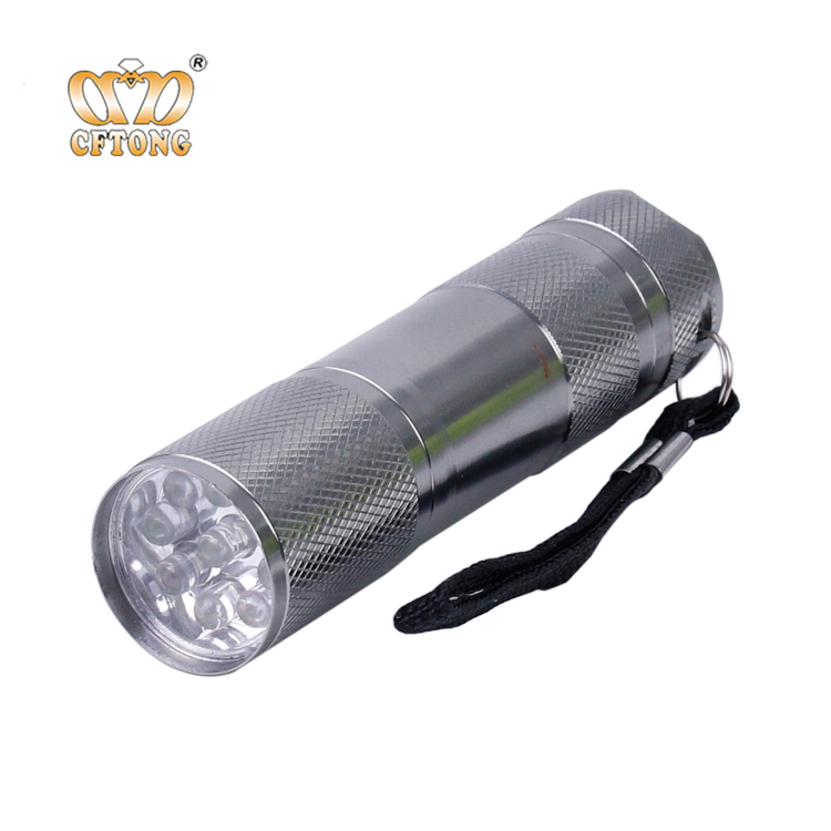 Super Bright AAA Battery Mini Aluminum Bottle Opener 9 LED Flashlight