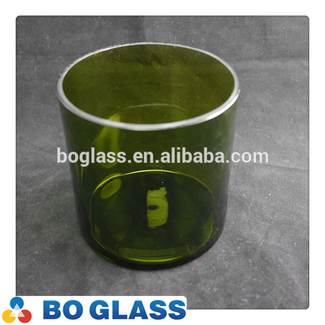 Hot sale customized fine glass candle jar in high quality from factory