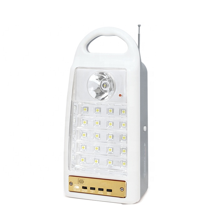 Multifunctional portable solar emergency light with FM Radio(QM821C)