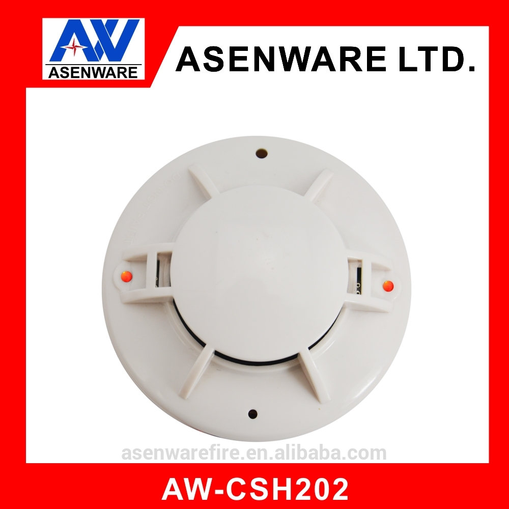 new coming two in one conventional combine smoke and heat detector sensor with good price and non-polarity function