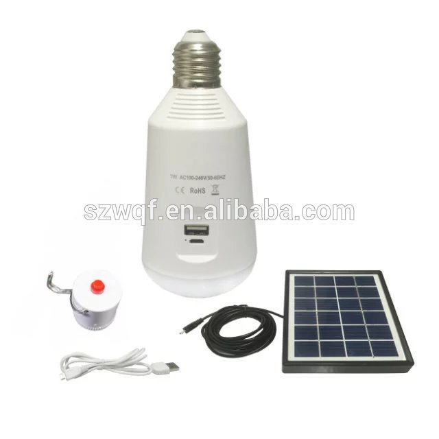 rechargeable portable 7W emergency light bulb for vietnam home lighting