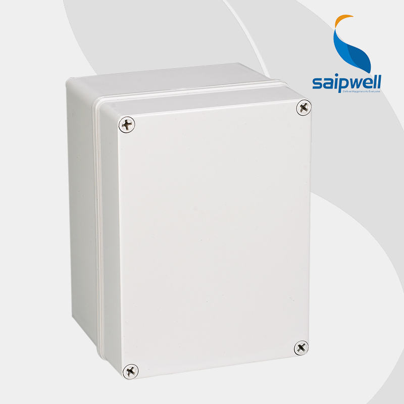 SAIP/SAIPWELL Quick Offer Switch Box 80*130*70mm Flame Retardant Custom Gray Cover ABS Electronics Enclosure