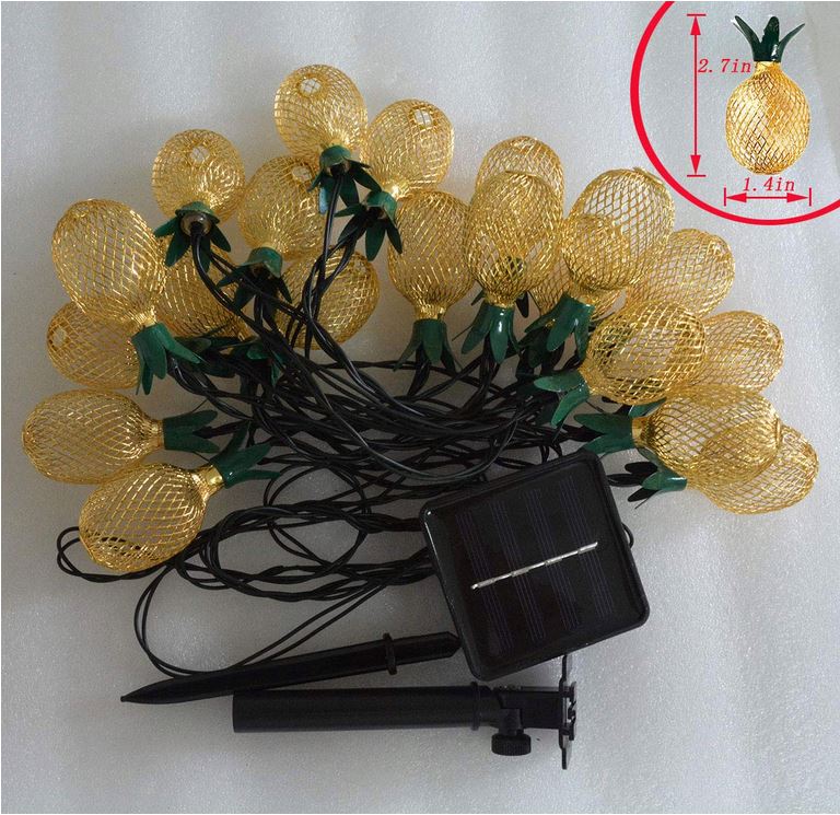 Solar Christmas Pineapple String Light