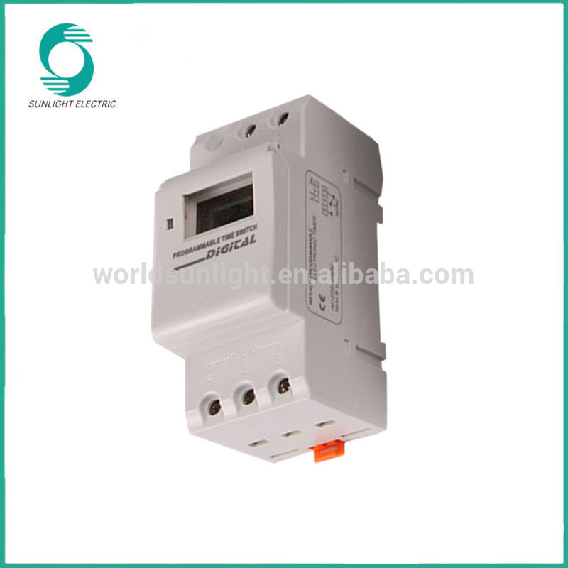 Time switch Ac 220v 50/60Hz LCD display Din rail installation