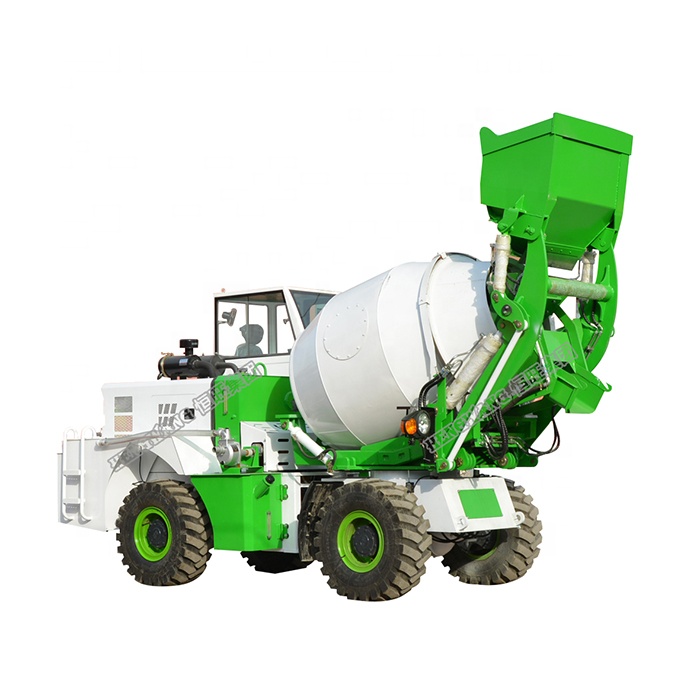 HW18 1.8 CBM Automatic Feeding Concrete mixer Truck self loading concrete mixer truck