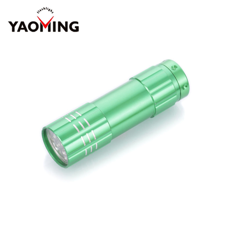 Hot Sale Super Gift Torch Bright Aluminum Mini 9 LED Flashlight