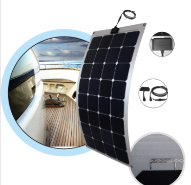 100w ETFE stronly waterproof semi flexible solar panel for RV BOAT Marine