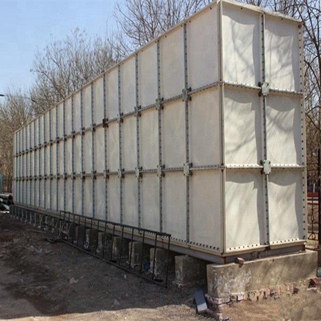 philippines market square plastic water tank 40m3 frp water tank