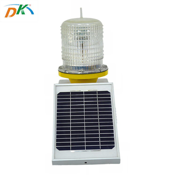 DK LED  Waterproof Solar Energy Aviation Obstrcution Warning Light Outdoor High Brightness