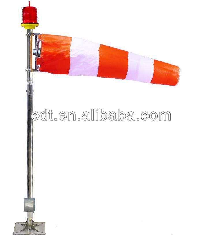 Airport/flight/helipad wind vane and wind sock with 2m/3m/4m/5m/6m height