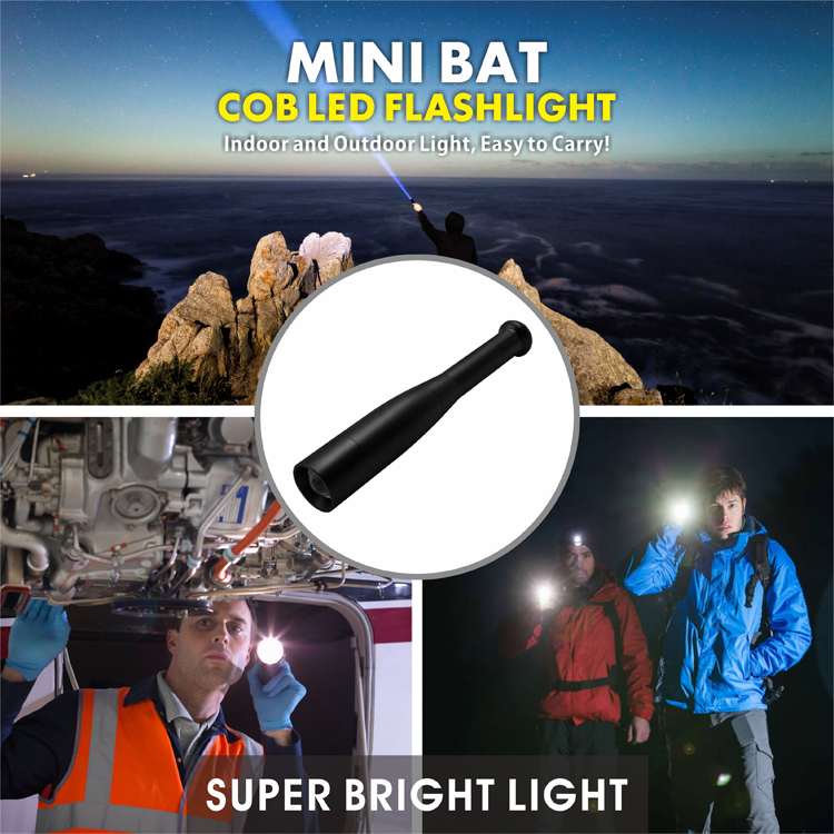 Custom Three Modes Adjustable Light Beam Mini Led Tactical Flashlight