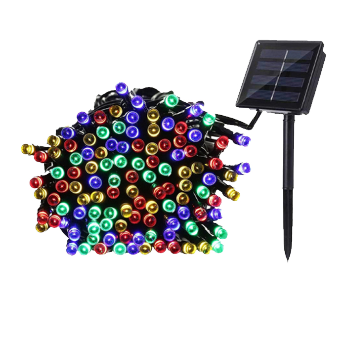 100 LEDs solar string light for festival decoration