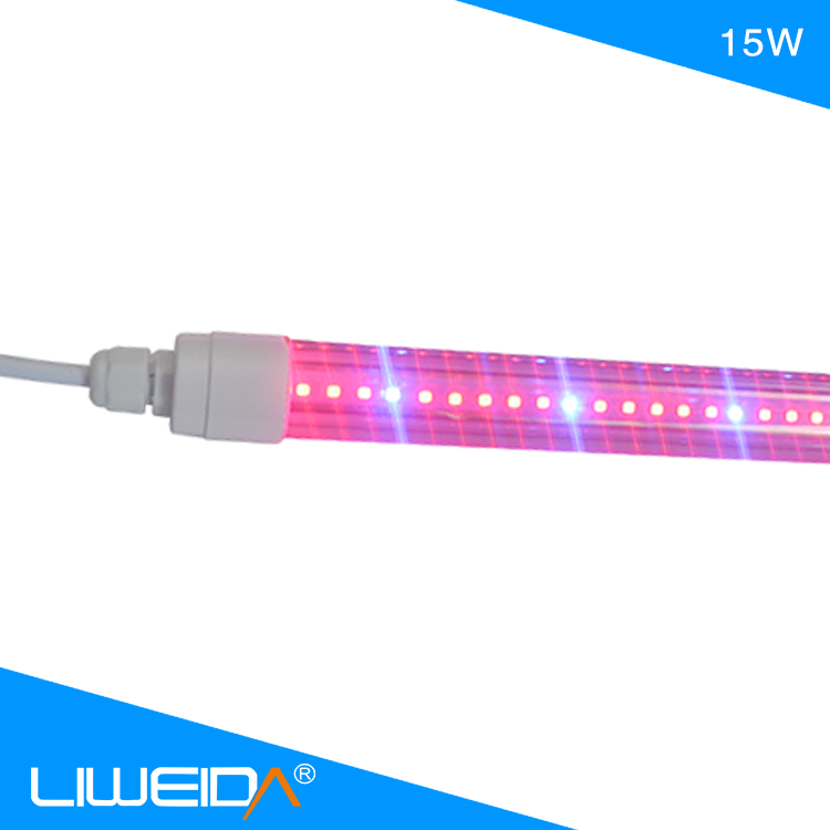 China supplier Hydroponic Lighting red and blue 15w 900mm T8 tube Led grow light  for medical plant