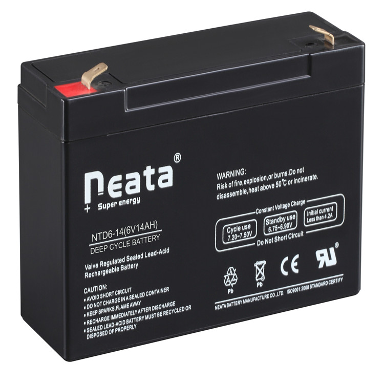 Neata Sealed lead acid 6v14ah 20hr rechargeable UPS battery