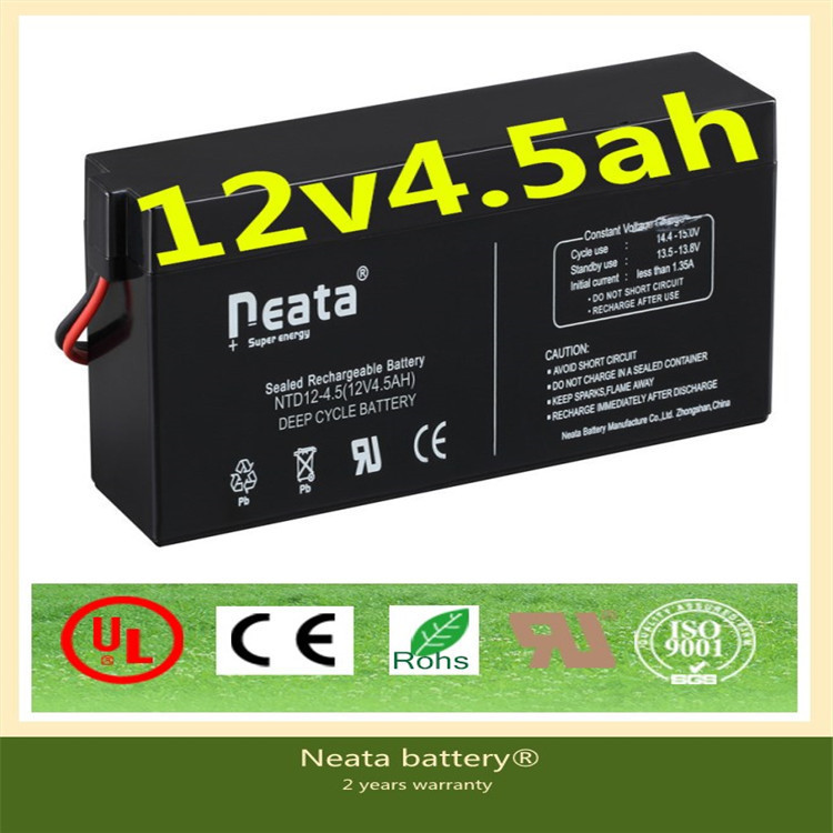 Agm lead acid ups battery for Self-balancing electric scooter 12V 4.5AH use for elevator equipment and controls