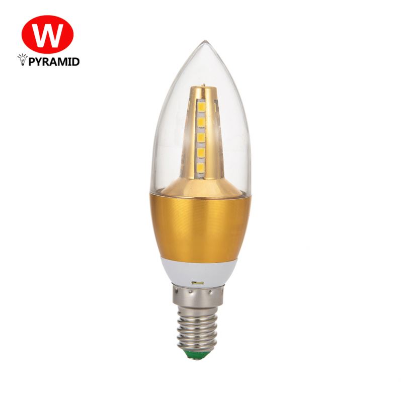 Factory wholesale 2years quality guarantee led 3w e14 led candle light