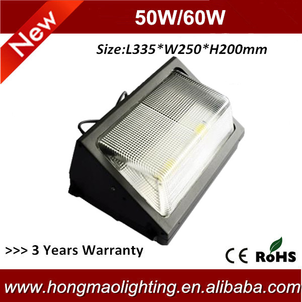 high brightness Bridgelux LED 50w outdoor wall pack light