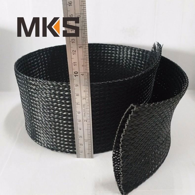 PET Woven Mesh Braided Cable Sleeving PP yarn cotton braided sleeving